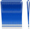 100 Stück Schlüsselbänder für Ausweise, Blau, Schlüsselband mit Clip, Umhängeband mit Abzeichen-Clip, Bulk Lanyards für Hals, Namensschild-Halter