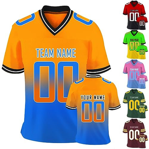 Personalisierte Fußball-Trikots für Männer Frauen Personalisierte Gedruckt Team Name Nummer Trikots Individuelle Sport Shirts Team Geschenke