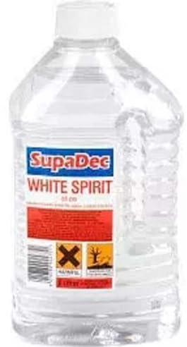 SupaDec White Spirit 4L Turps Paint Thinner Premium Quality Paint Organic Solvent Brush Cleaner 4 Litre Stain Remover Liquid for Stripping Paint & Cleaning Paint Brushes