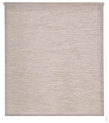 Estoralis | BRAN | Tenda a rullo moderna | tessuto jacquard traslucido | Colore - Lino | 180 x 255 cm (larghezza/altezza) dimensione del tessuto 177 x 250 cm | Tende per finestre e porte