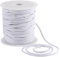 GORGECRAFT Corde en Coton Blanc de 4mm*33m Cordon de Serrage Doux Cordes de Rechange pour Macramé Bordure Passepoilée Fil Rond Passepoil Polyvalent Projets D'Artisanat