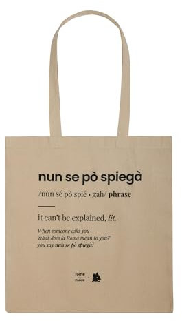 AS Roma Tote Bag Nun Se Pò Spiegà