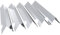 tuning-art GA33 Gasgrill Brennerabdeckung Edelstahl kompatibel mit Weber Genesis 2 300er Gasgrills | Brennerschutz | Passgenau, Farbe:5er Set Chrom Bulle