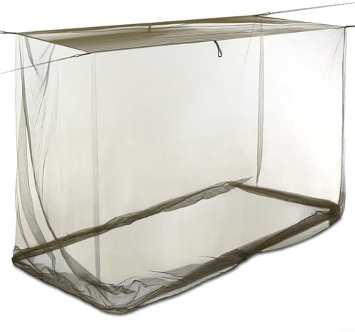 snowchecking Zanzariera da campeggio verde a maglia fine anti-zanzare, perfetta per viaggi zaino in spalla e campeggio (200 x 90 x 180 cm)