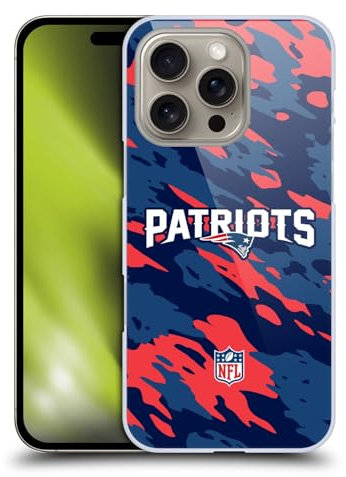 Head Case Designs Offiziell Zugelassen NFL Unschärfe New England Patriots Logo Harte Rueckseiten Handyhülle Hülle Huelle kompatibel mit Apple Apple iPhone 16 Pro
