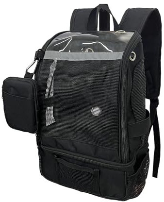 MUROCEA Rucksack für Sauerstoffkonzentratoren: Poc Tragetasche kompatibel mit Inogen One G3 und G5, Inogen Rove 6, tragbar, mit reflektierenden Streifen, Schwarz