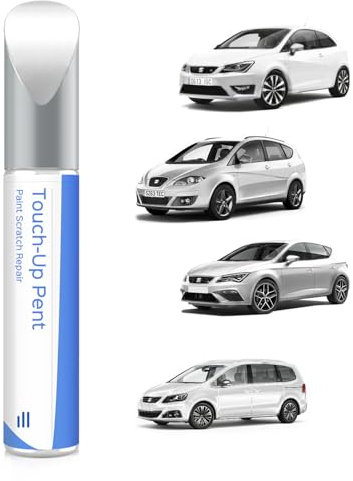 C9A/ LC9A Pure White Ausbesserungsfarbe für SEAT Exakte Übereinstimmung – Ausbesserung von Kratzern und Abplatzungen