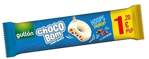 Galletas Gullón Choco Bom Hoops Chocolate Blanco. 18 unidades x 128g