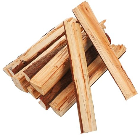Alipis 10 Stücke Dekorative Kamin Protokolle Echt Holz Konstruktion Innen Brennholz Lagerfeuer Für Home