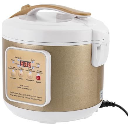 Yogurtiera 6 l, fermentatore dell'aglio, fibbia della porta, funzione di memoria di arresto, macchina natto per la produzione di aglio nero, yogurt alimentare, natto