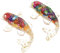 TOBBOMEY 2 Piezas De Adornos De Koi para Mesa, Decoración De Cristal para Mesa, Adorno De, Decoración De para Mesa, Figura De para Mesa, Estatua De De Cristal, Figura De para Escritorio.