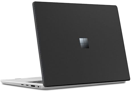 Clear Case for 13.8 Microsoft Surface Laptop 7(Model: 2036), Frosted Black | Released in 2025, PC Hard Shell Cover, Shockproof Protective, Slim Snap Easily Install, for Surface Laptop