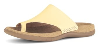 Gabor Damen Flip Flops, Frauen Zehentrenner,Best Fitting,Yellow (23),41 EU / 7.5 UK