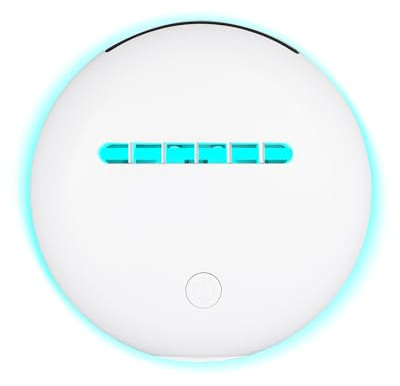 HIKUUER Kabelloser UV-Reinigungsroboter für Matratzen, 3 Modi, 2000 mAh | 254 nm UV-Licht, 3 Betriebsarten, Infrarot-Fallschutz, <35 dB, bis 120 Min., 16 × 5 cm