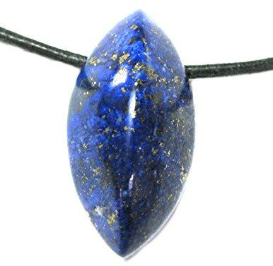 Lapis ca 12 x 15 x 30 mm Blatt Kettenanhnger Einhnger Halsreif Anhnger Amulett echter Edelstein Kette Schmuck Glcksbringer Kraftstein Geschenk Feng Shui Reichtum Liebe Partnerschaft A++Qualitt