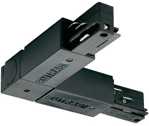 EUTRAC L-Verbinder für 3-Phasen HV-Schiene, Erde außen Eckverbinder 1, weiß