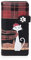 SHAGWEAR ® Portemonnaie Geldbörse Damen Geldbeutel Mädchen Bifold Mehrfarbig Portmonee Designs: (Reisender Kater Schwarz/Travelling Cat in Paris)