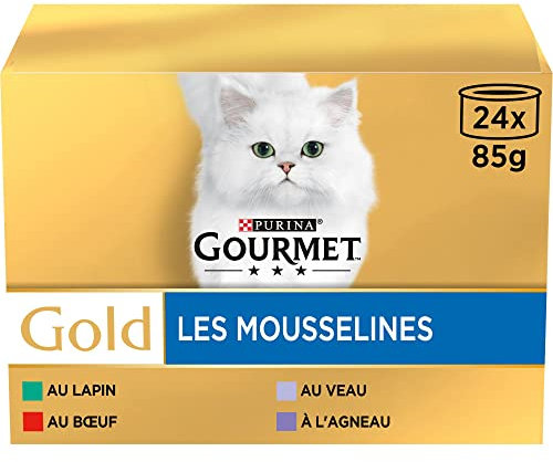 GOURMET GOLD Mousselines 24x85g - lot de 4