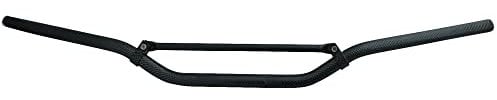 Carbon Look Motorbike Handlebars - Braced - 22mm 7/8 for Motocross Streetfighter Trail Bike