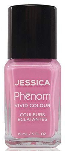 JESSICA | Phenom Vivid Colour Nail Polish | Long-lasting Gel-like Nail Polish without UV Lights coming in vivid & pigmented colours | Electro Pink | 14 ml