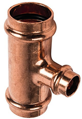 Sanitop-Wingenroth CU-Pressfitting Kupfer-T-Stück 5130 28 x 15 x 28, 1 Stück, 12769 1