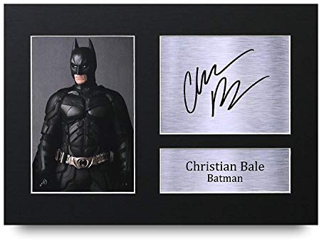 HWC Trading Christian Bale A4 Ungerahmt Signiert Gedruckt Autogramme Bild Druck-Fotoanzeige Geschenk Für Filmfans