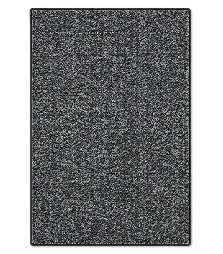 casa pura Teppich London | viele Größen | pflegeleichter Flacher Schlingenflor | Flurteppich, Wohnzimmerteppich, Küchenteppich, Schlafzimmerteppich (Anthrazit - 160x160 cm)