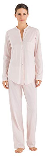 Hanro Damen Cotton Deluxe Pyjama 1/1 Arm Zweiteiliger Schlafanzug