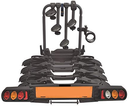 Witter ZX704 Pure Instinct Bike Rack for 4 Bikes | Foldable Rails for Easy Storage