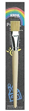 KREUL 43122 - Pinsel für Streety Straßenmalfarbe Borste flach Gr. 20, mit naturbelassenem kurzen Stiel, liegt gut in der Hand