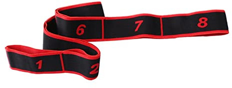 Tiuimk Flexband Elastisches Band Widerstandsbänder 8 Fitnessbänder Yoga Übung Dehnen für Frauen 90 cm 15 kg