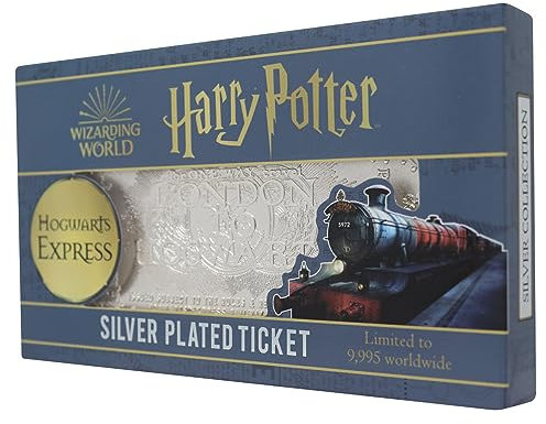 Fanattik Harry Potter Replica Hogwarts Train Ticket Limited Edition (Silver Plated)