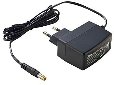 PremiumCord Fuente de Alimentación Universal 230V / 24V / 0,5A, Fuente de Alimentación AC/DC, Adaptador de Corriente para Routers y Otros Dispositivos, Enchufe de Salida 5,5mm / 2,1mm, Longitud 1,4m