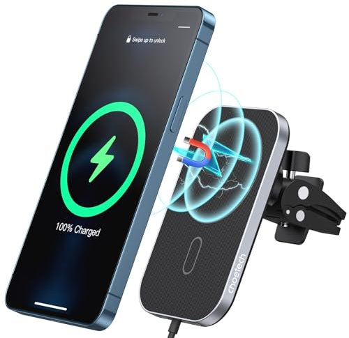 CHOETECH T200-f Induktives Ladegerät mit Griff (schwarz)