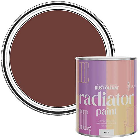 Rust-Oleum Red Heat Resistant Radiator Paint in Matt Finish - Fire Brick 750ml (SHDRCT1142)