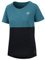 IXS Damen T-Shirt Flow Mountain Tech Tee, Everglade - Türkis Schwarz, 42, 473-510-2651