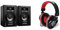 M-Audio BX3 - Casse attive Monitor da Studio per PC Amplificate 120 W 3,5 da Scrivania per gaming & Numark HF175 - Cuffie DJ con Filo 3 m, Chiuse con Driver da 40 mm