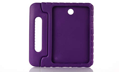 Funda Infantil para Samsung Galaxy Tab S2 8.0 T710 T713 T715 T719, Soporte de Mango Convertible a Prueba de Golpes EVA, Cubierta Protectora para Tableta Ligera para Niños (Morado)