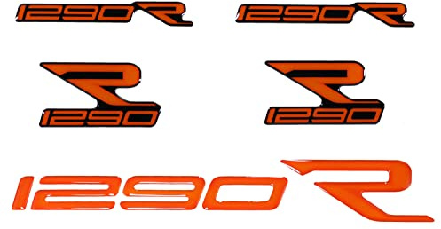 Tankpad 3D Schriftzug Orange Schwarz kompatibel für KTM 1290 R X910125