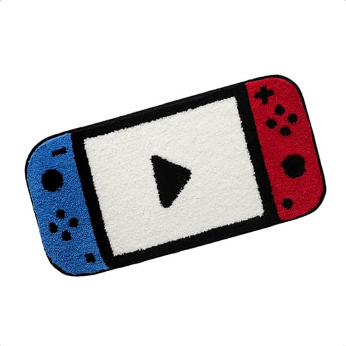 Cute Gaming Rug Cartoon Game Console Game Controller Floor Mats, Non Slip Extra Soft Absorbent Rugs, Machine Washable Mat, Game Room Carpet Shower Mat Indoor Door Mat (16 x 32, Game Console)