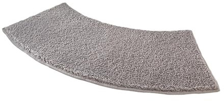 F Fityle Gebogene Badematte Anti Rutsch, Gebogene Badeteppich Weich, Duschvorleger Eckdusche Klein, Eckdusche Duschvorleger, Halbrund Runddusche, für Eckshow Rcurved Bad Duschwanne, GRAU