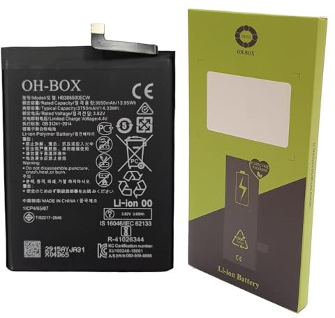 OH-BOX® Batterie Compatible avec Huawei HB386590ECW Honor 8X (JSN-L22)
