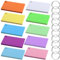 Karteikarten A7, 10 Stück/400 Blatt Karteikarten Liniert, Lernkarten, Vokabelkarten Flashcards, Bunt Flash Cards mit 10 Metall Binderinge für Büro, Schule, Zuhause, Notizen, Lernen - 10 Farben