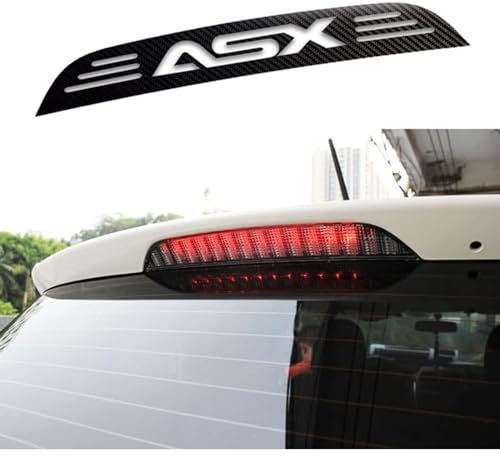 Auto Bremslicht Aufkleber für Mitsubishi ASX 2011-2015, Kohlefaser Kofferraum-RüCklicht Aufkleber Bremslicht-Aufkleber Styling-ZubehöR
