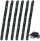 Plana Placa Union Soportes Planos 293 x 19 x 3 mm Pletina Acero Inoxidable Soportes Placas de Fijación 6Pcs Soporte Recto de Acero Inoxidable para Muebles Y Proyectos de Bricolaje (6Pcs, 293*19*3mm)