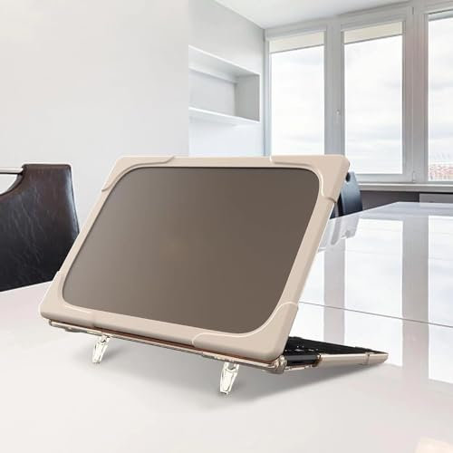 ZXHYliang Custodia protettiva per laptop Microsoft Surface 5/4/3/2 da 13,5, con poggiapolsi in alcantara, resistente e sottile, con cavalletto pieghevole (cachi)