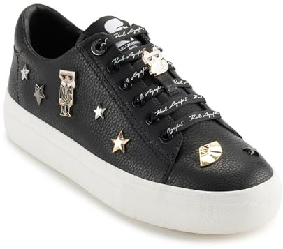 KARL LAGERFELD Paris Damen Cate Pins Sneaker, Schwarz, 36 EU