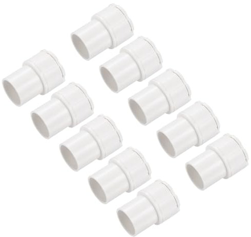 sourcing map Conduit Adaptor Male PVC Lock Nut Pipe Clamps 20 mm Seal Connect for Adapter Fitting Conduit Box Cable Management DIY Project Pack of 10