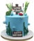 Nenluny 13 Pieces Fisherman Themed Decorations Gone Fishing Cake Topper Happy Birthday Cake Toppers Sign for Birthday Party Supplies