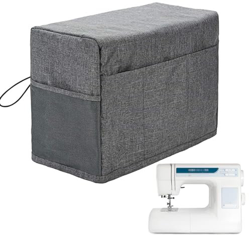 Generisch Abdeckung Für Nähmaschine - 46×24×32cm Staubschutzhülle Für Nähmaschinen, Faltbare, Leichte Nähmaschinen-Staubschutzhülle, Tragbare Faltbarer Nähmaschinen Abdeckung Mit Großer Kapazitä